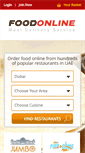 Mobile Screenshot of foodonline.ae